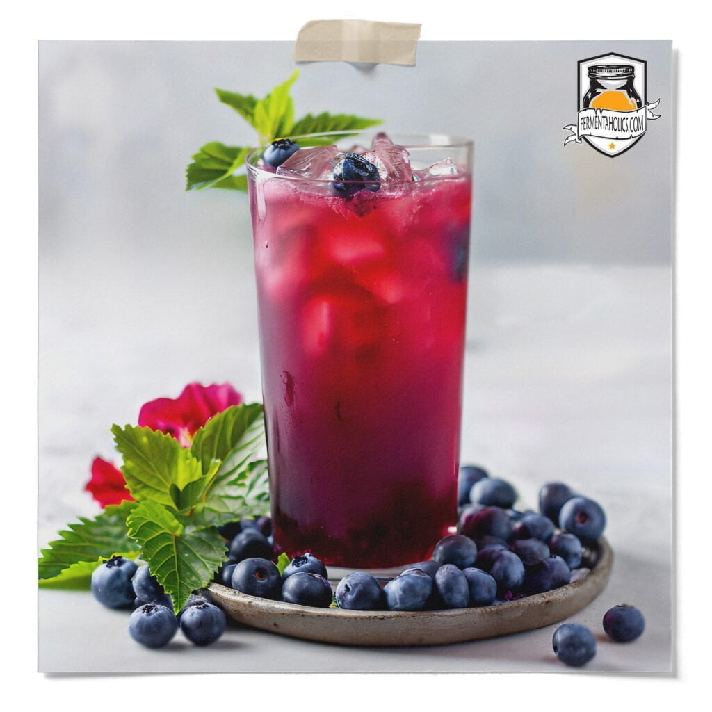 Blueberry Hibiscus Kombucha