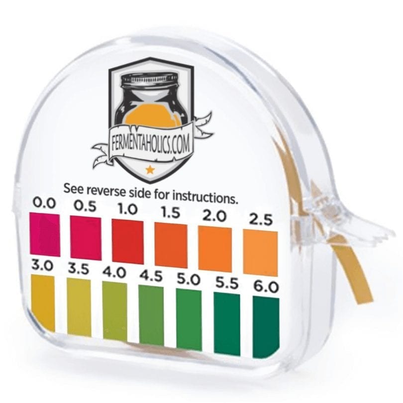 Kombucha ph strips 0-6 range rolls