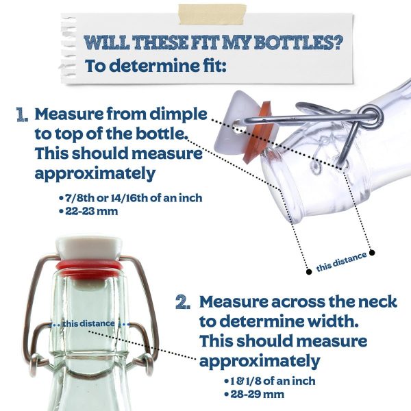 Swing Top Bottle Replacement Caps