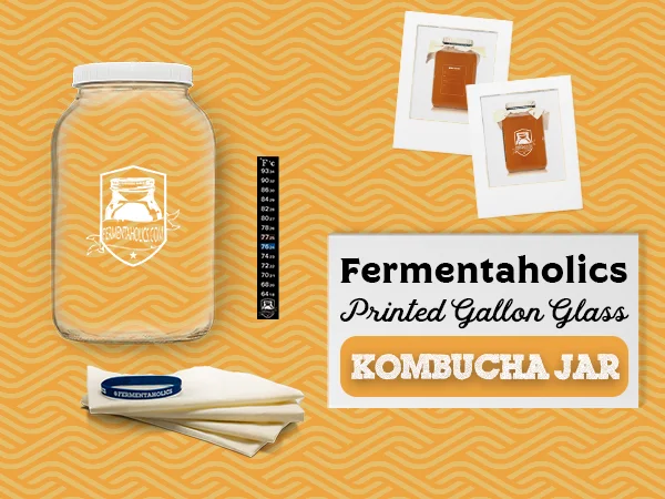 Kombucha Printed Gallon Jar Kit