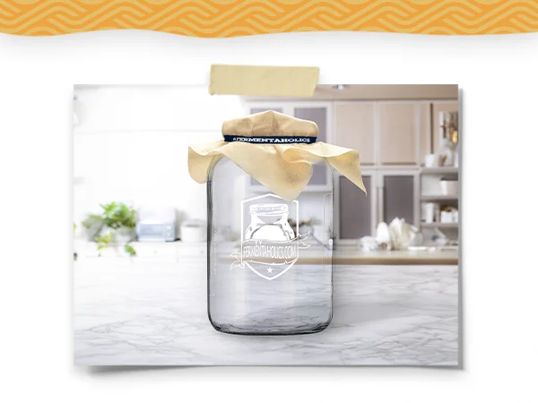 Printed Kombucha Glass Jar