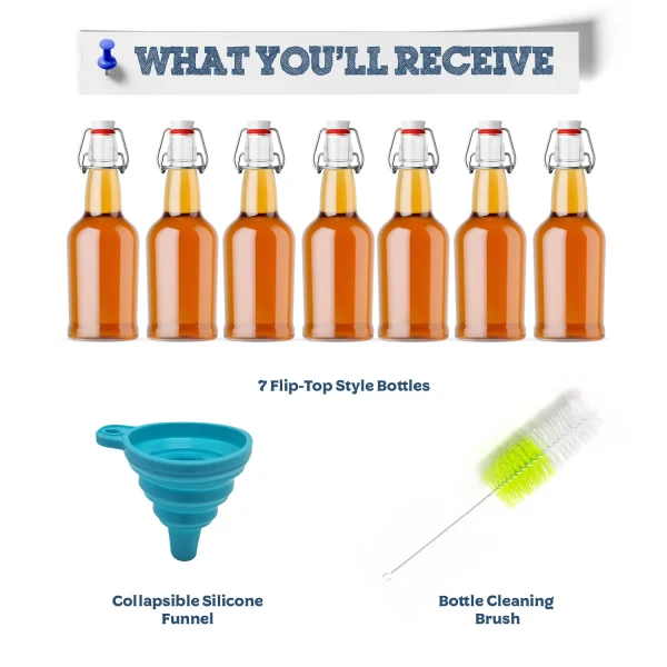 Kombucha Bottling Kit With Collapsible Funnel