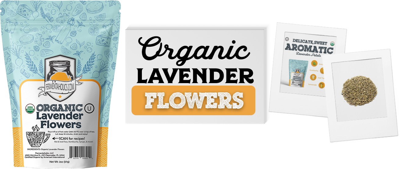 Organic Lavender Flowers - 2 Oz