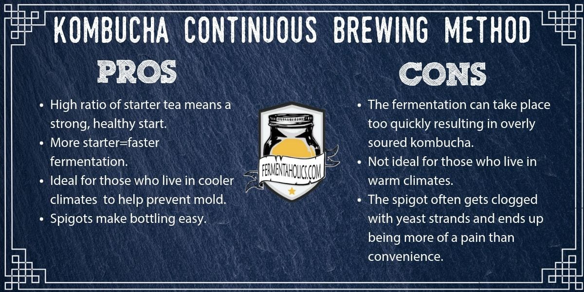 Pros and Cons of Continuous Kombucha Brewing