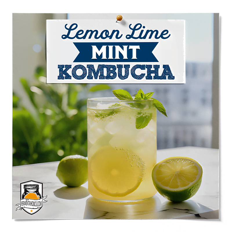 kombucha lemon lime mint