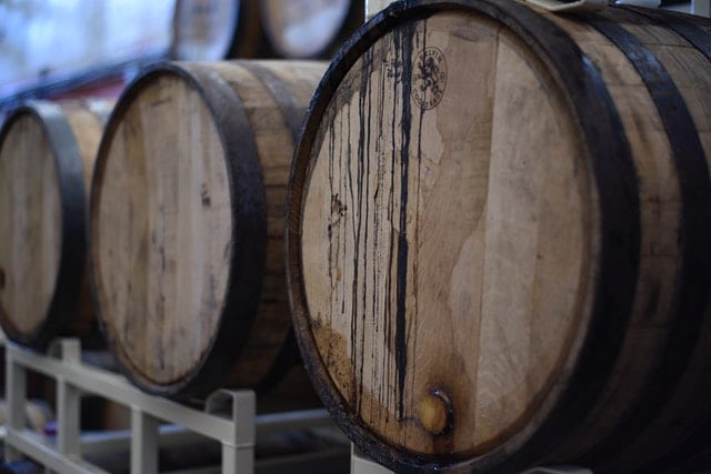 Wooden 1 BBL Whiskey Barrel