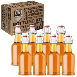 8 Pack Clear Swing Style Bottles