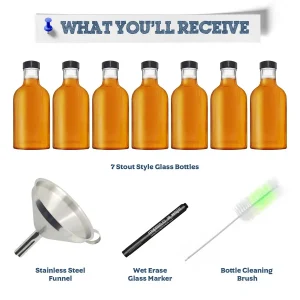 Stout Style Bottles for Fermentation