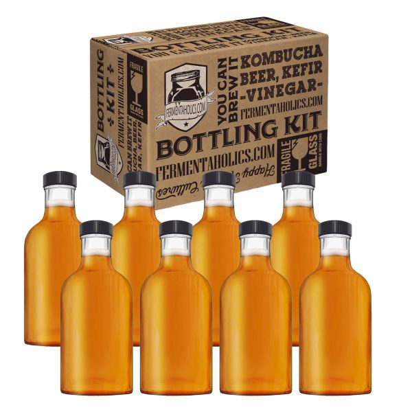 7 Pack Stout Style Glass Bottles