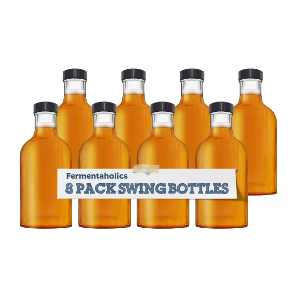 Stout Style Bottles With Air-Tight Caps