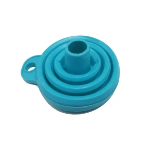 Collapsible Silicone Kitchen Funnel Blue