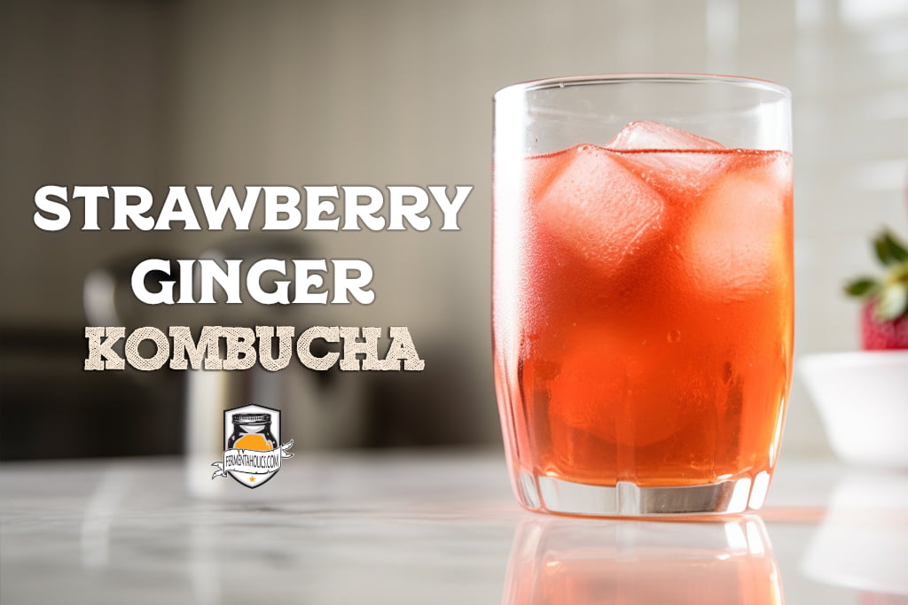 Strawberry Ginger Kombucha Recipe