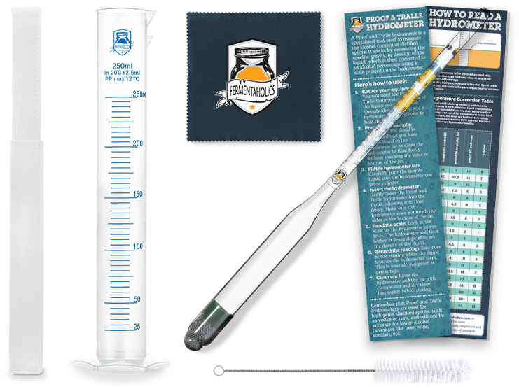 Complete Hydrometer Kit With Plastic Test Jar
