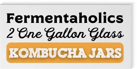 2 One Gallon Glass Kombucha Jars