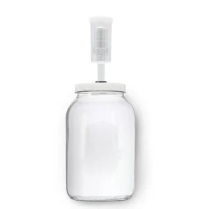 Gallon Glass Jar 3 Piece Airlock With Grommeted Lid