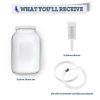 Glass Gallon Jar With Grommeted Lid And 3-Piece Airlock
