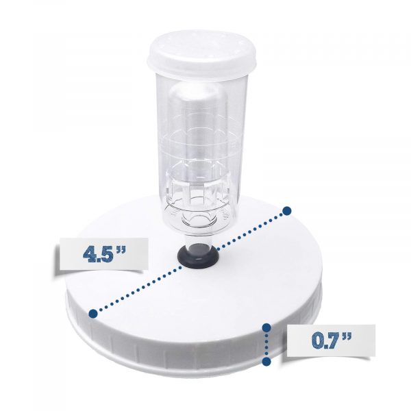 3-Piece Airlock With Gallon Fermentation Lid