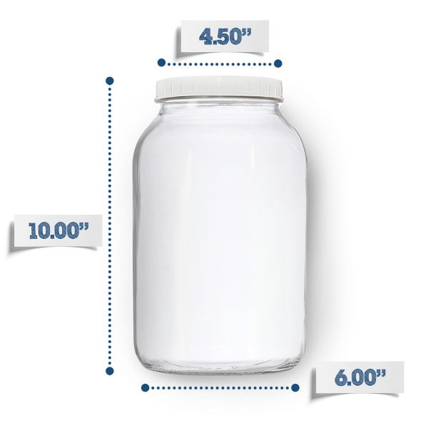 One Gallon Brewing Jar With Grommeted Lid