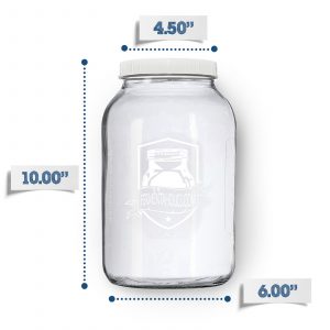 Printed Gallon Kombucha Brewing Jar 2 Pack for Kombucha