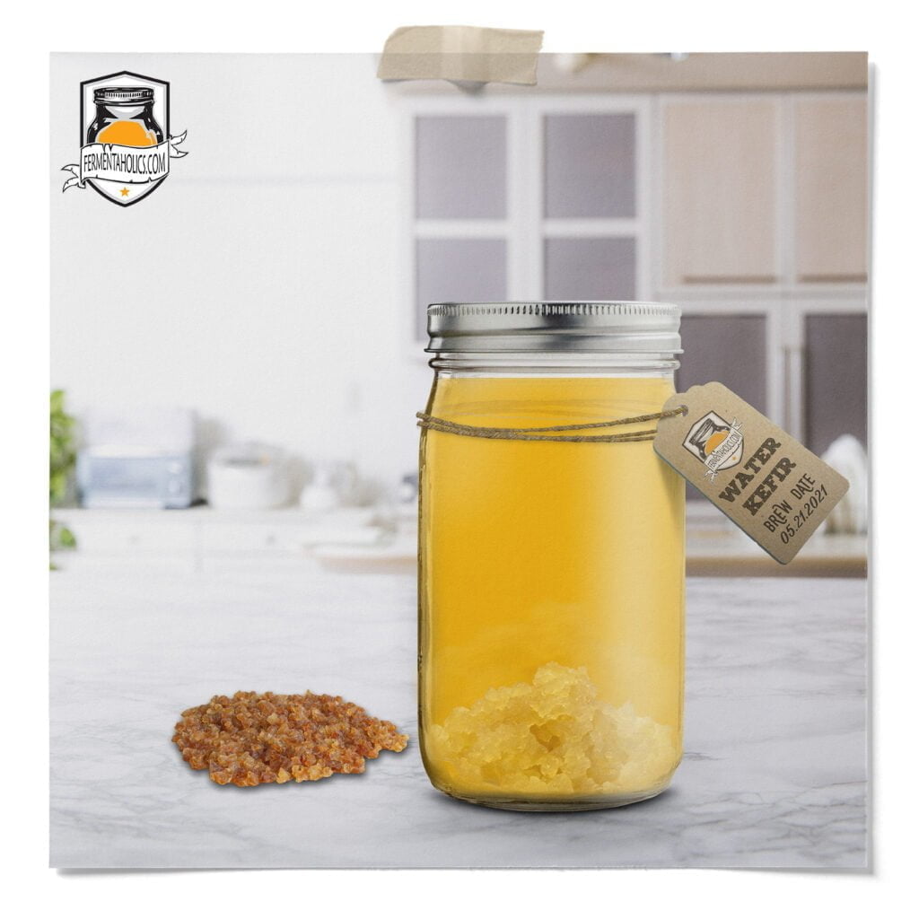 rehydrate water kefir grains