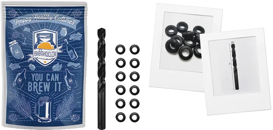 Drill Bit With Grommets