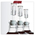 4 3-Piece Airlocks and 8 Grommets in Homebrewing
