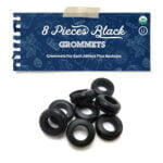 8 Black Grommets