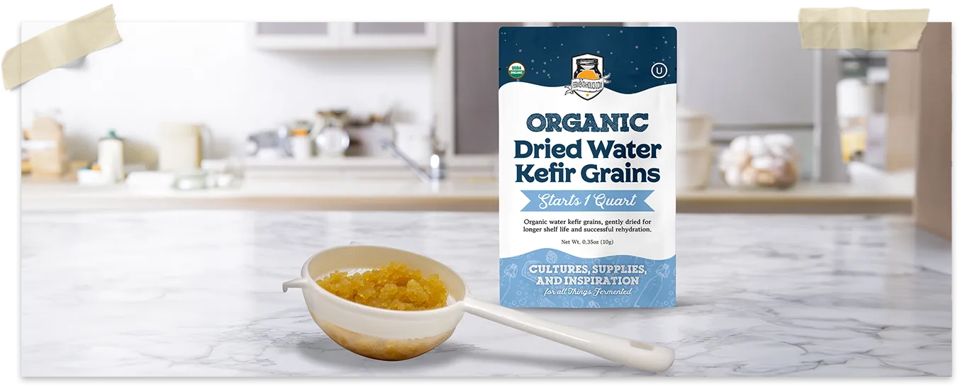 Dehydrated Water Kefir Grains Kit