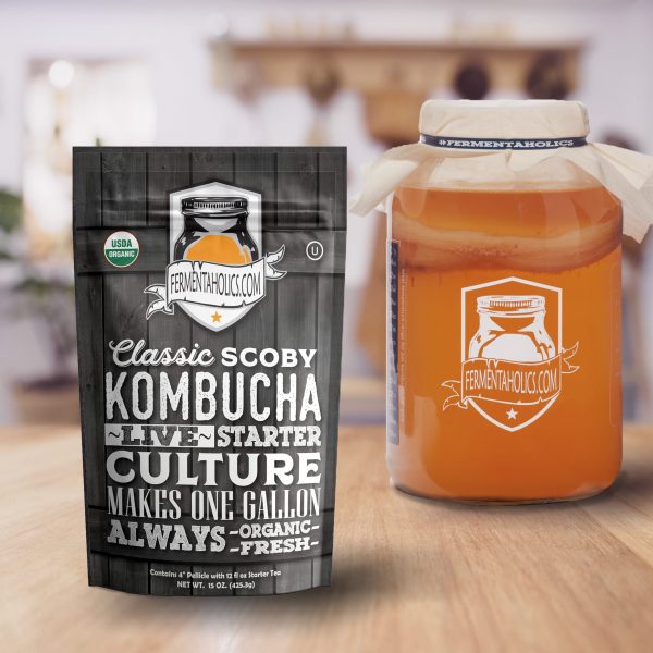 Kombucha Jar And Scoby
