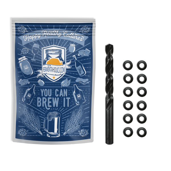 Drill Bit With 12 Pack Of Grommets