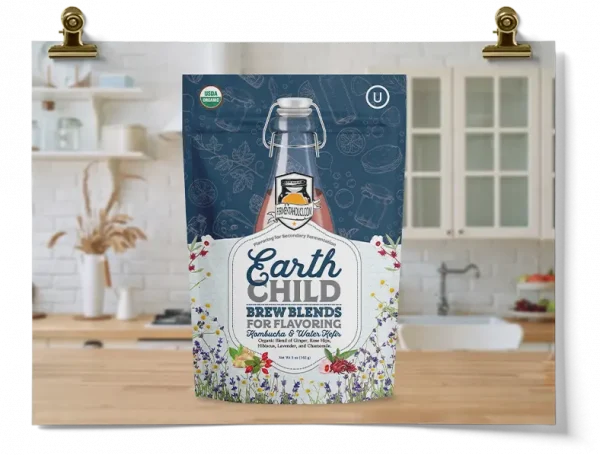 Earth Child Second Fermentation Kombucha Flavors