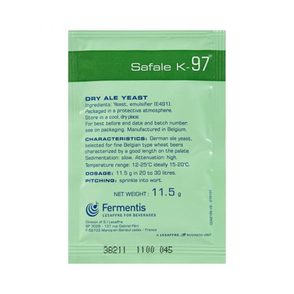 Safale K-97 Dry Ale Yeast