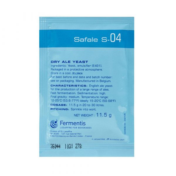 Safale S-04 Dry Ale Yeast
