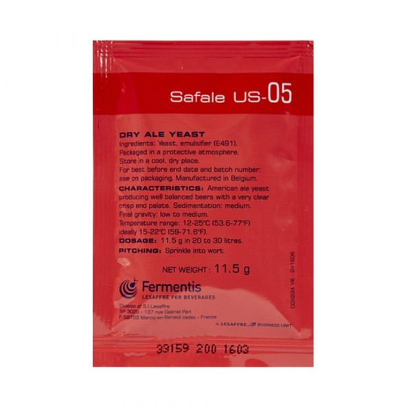Safale Us-05 Dry Ale Yeast
