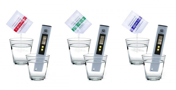 Ph Meter With Buffer Solution Powders