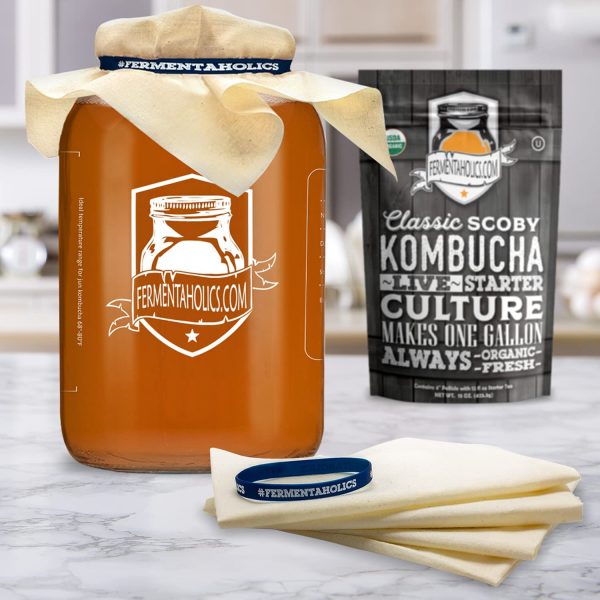 Unbleached Muslin Kombucha Covers