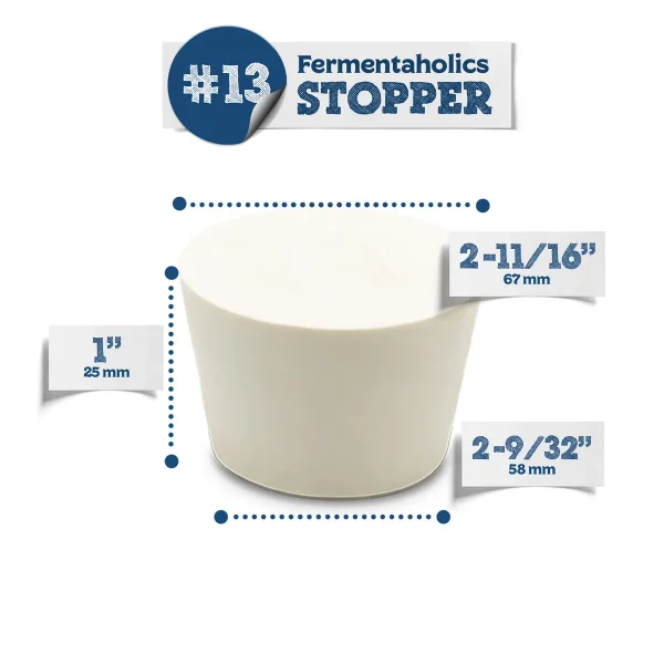 #13 Solid Rubber Stopper