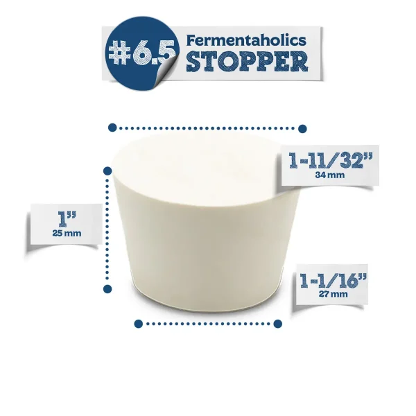 #6.5 Solid Rubber Stopper