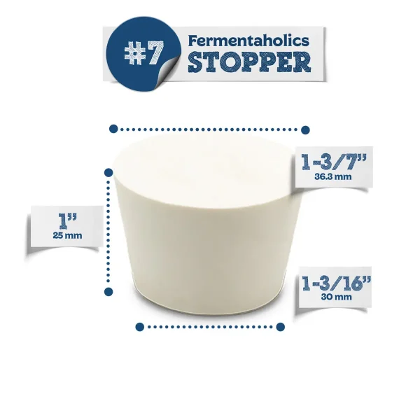 #7 Solid Rubber Stopper