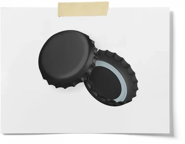 Black 26 Mm Diameter Caps