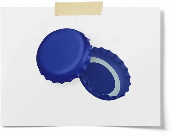 Blue 26 Mm Diameter Caps