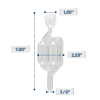 S-Airlock For Gallon Lid
