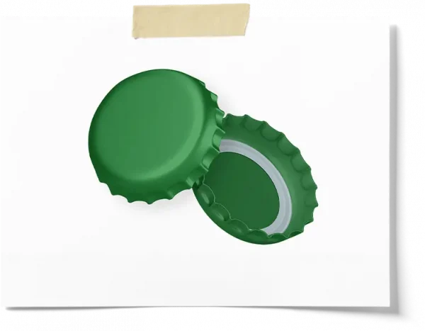 Green 26 Mm Diameter Caps