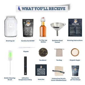 Complete Kombucha Kit + Heat Wrap + Bottling Kit