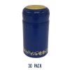 30 Pack Navy Blue Wine Bottle Pvc Shrink Caps