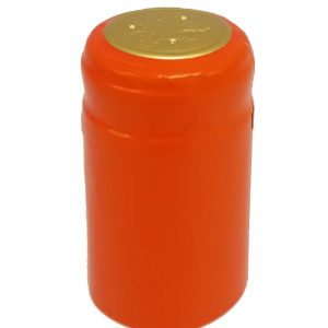 Orange Wine Bottle PVC Shrink Caps
