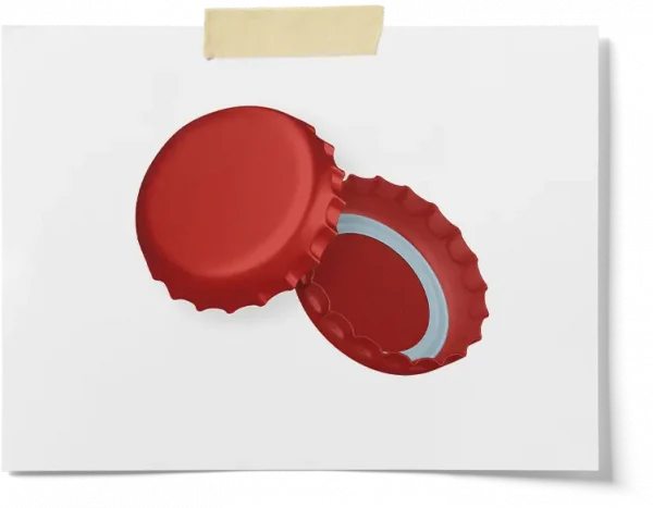 Red 26 Mm Diameter Caps