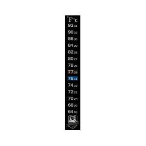 Single Adhesive Temperature Strip 64-93F