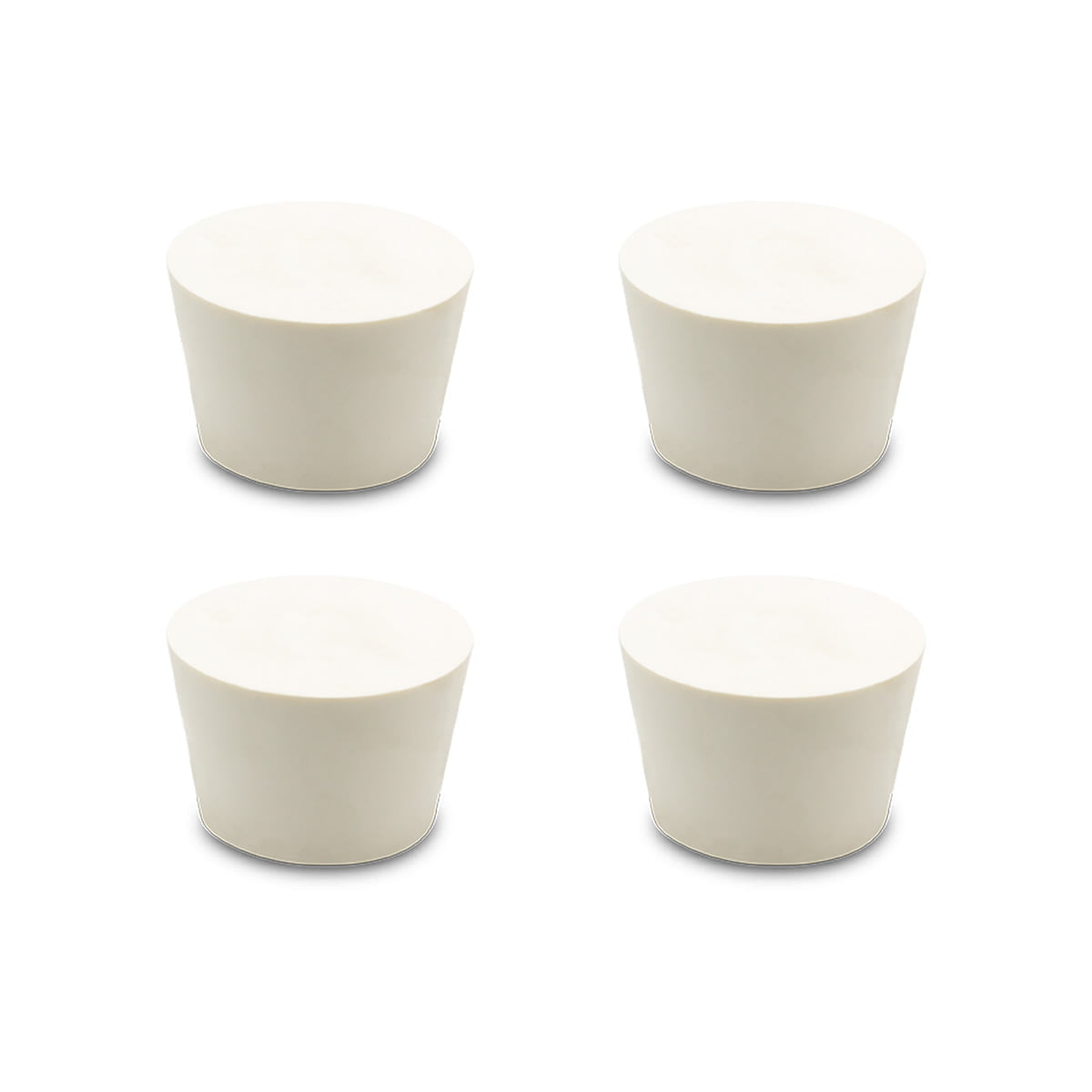 Solid Rubber Stopper - 4 Pack