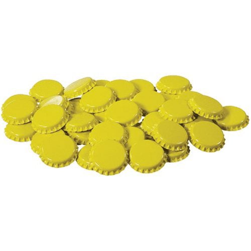 Yellow Beer Bottle Caps